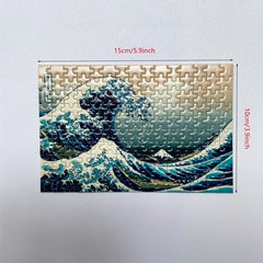 150Pcs Mini Test Tube Puzzle Great Wave of Kanagawa