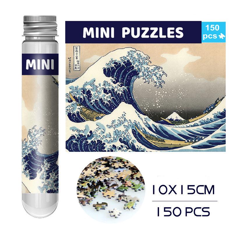 150Pcs Mini Test Tube Puzzle Great Wave of Kanagawa