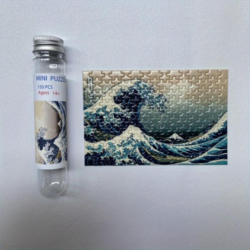 150Pcs Mini Test Tube Puzzle Great Wave of Kanagawa