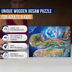 Goddess Wooden Puzzles For Adults Irregular Animal Shaped Jigsaw Gift