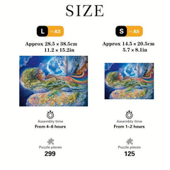Goddess Wooden Puzzles For Adults Irregular Animal Shaped Jigsaw Gift