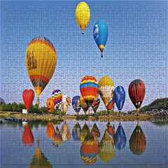 500pcs Paper Jigsaw Puzzle Hot Air Balloon Landscape