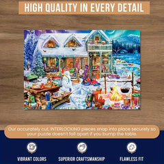 Winter Snow Wooden Jigsaw Puzzles Animals Shaped - Perfect Holiday Gift