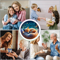 Sleeping Fox Wooden Puzzle Animal Shaped Jigsaw Toy Christmas Gift