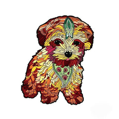 Wooden Dog Jigsaw Puzzle for Adults and Kids