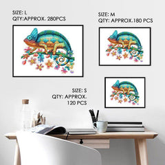 Chameleon Wooden Puzzle Adults Children