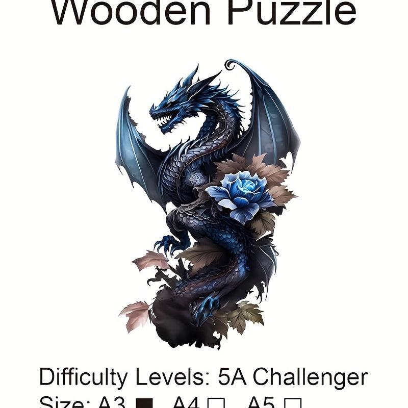 Wooden Flying Dragon Animal Puzzle