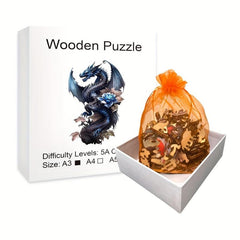 Wooden Flying Dragon Animal Puzzle