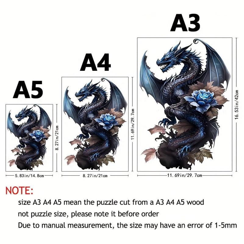 Wooden Flying Dragon Animal Puzzle