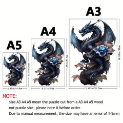Wooden Flying Dragon Animal Puzzle