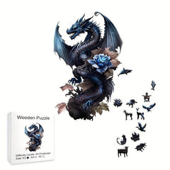Wooden Flying Dragon Animal Puzzle
