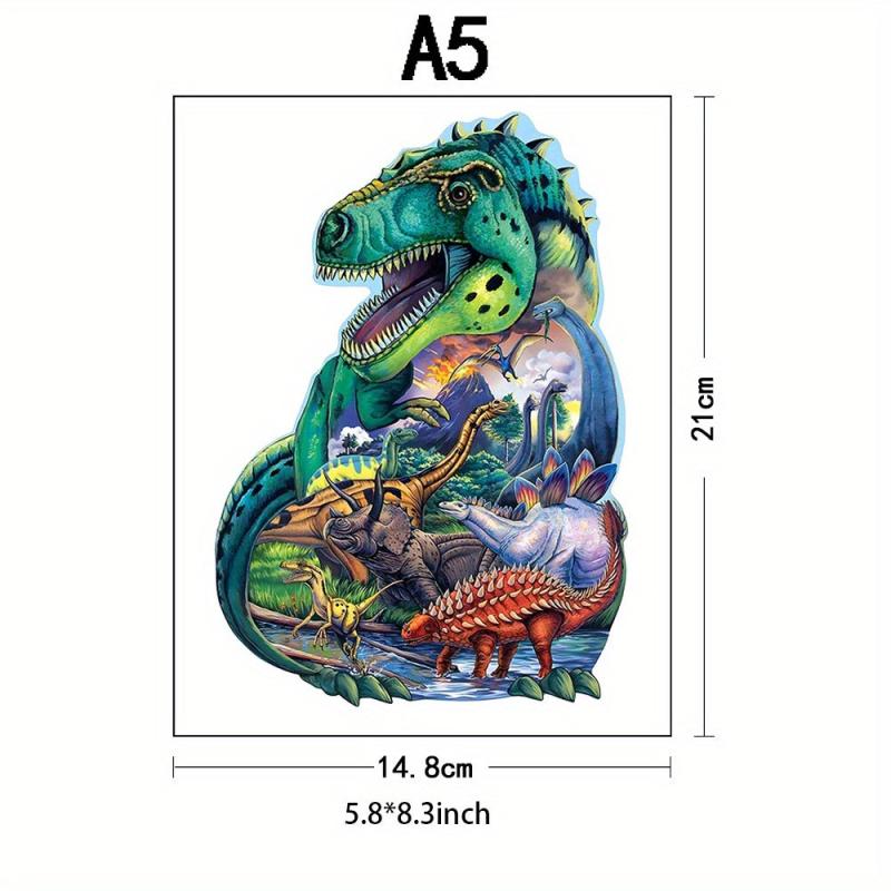 Dinosaurs Wooden Puzzle For Adults Animal Shape Wooden Jigsaw Puzzles