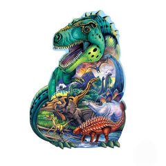 Dinosaurs Wooden Puzzle For Adults Animal Shape Wooden Jigsaw Puzzles
