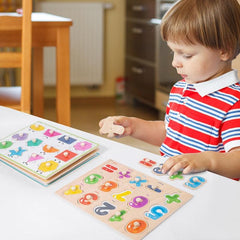 Montessori Kids Hand Grab Puzzle Block Toy