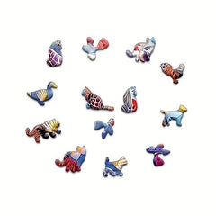 Turtle Shaped 3D Wooden Animal Puzzle Toy