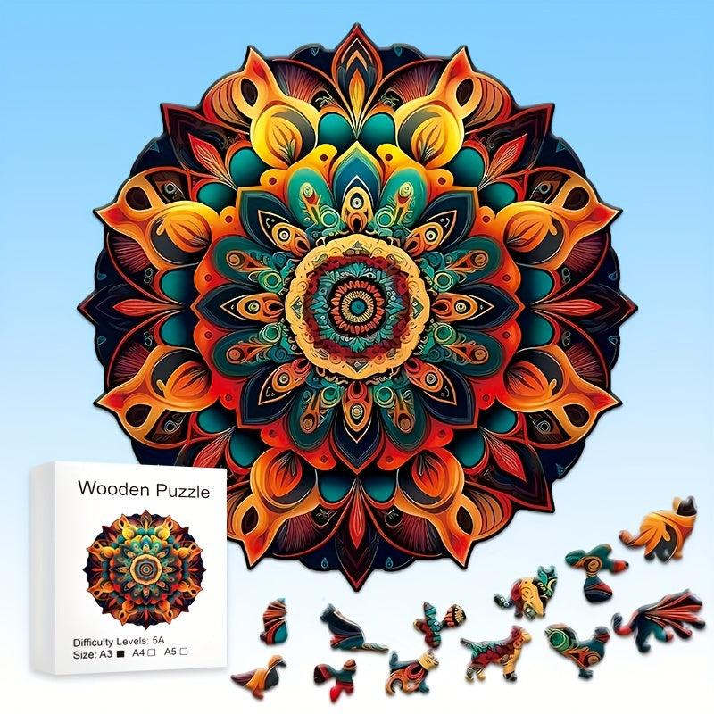 Wooden Animal Puzzle Creative Gift Wrap Adult Children Decompression Toy
