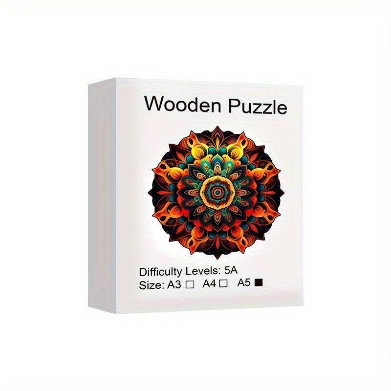 Wooden Animal Puzzle Creative Gift Wrap Adult Children Decompression Toy