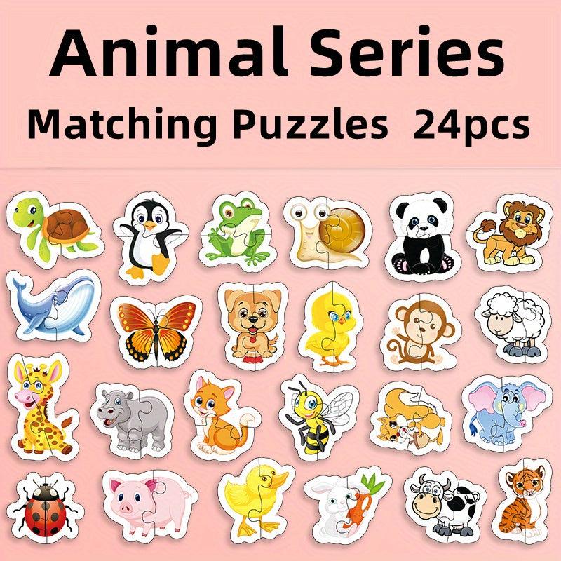 Recognition Word Matching Puzzles Set