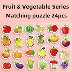 Recognition Word Matching Puzzles Set