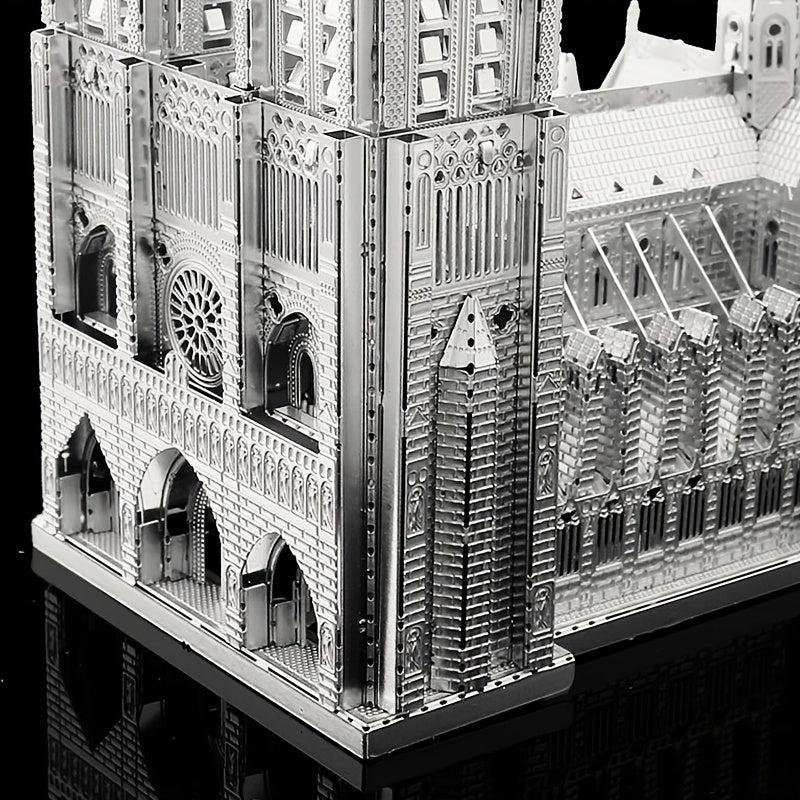 Notre Dame Cathedral 3D Metal Puzzle for Kids