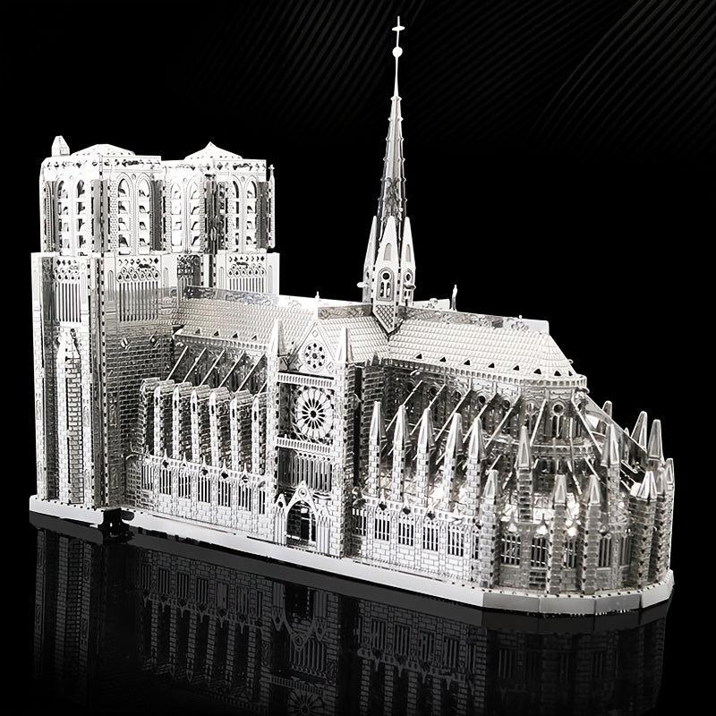 Notre Dame Cathedral 3D Metal Puzzle for Kids