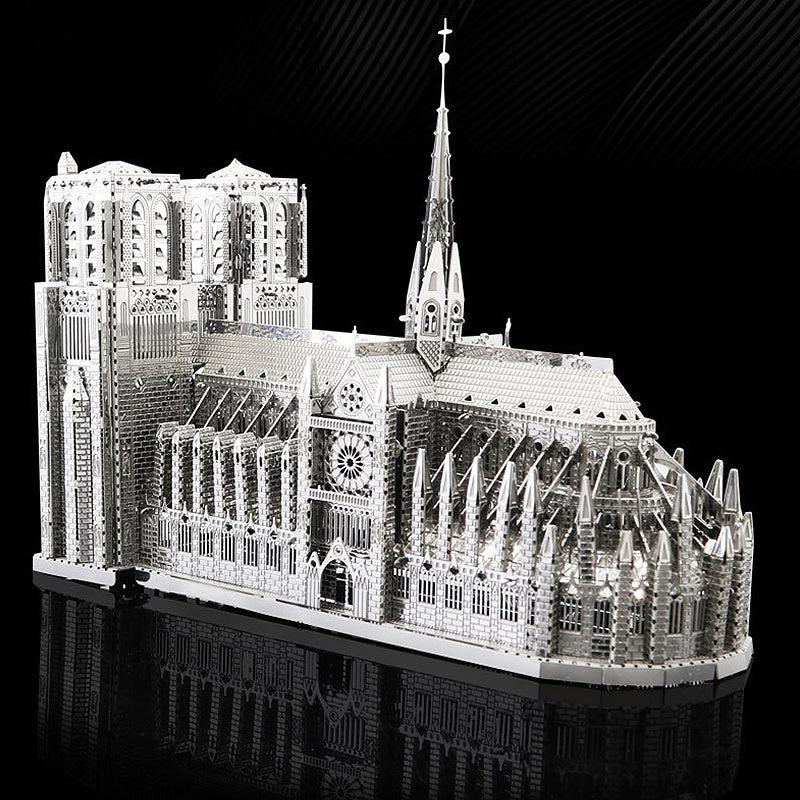 Notre Dame Cathedral 3D Metal Puzzle for Kids