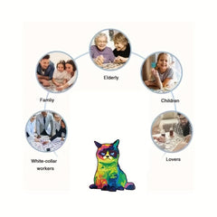 Wooden Animal Puzzles Unique Shaped Puzzles For Adults And Kids Family Games