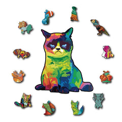 Wooden Animal Puzzles Unique Shaped Puzzles For Adults And Kids Family Games