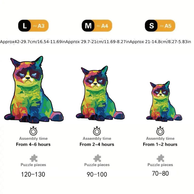 Wooden Animal Puzzles Unique Shaped Puzzles For Adults And Kids Family Games