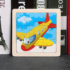 Kids Jigsaw Puzzle 9 Pieces Blocks Educational Toys Wooden