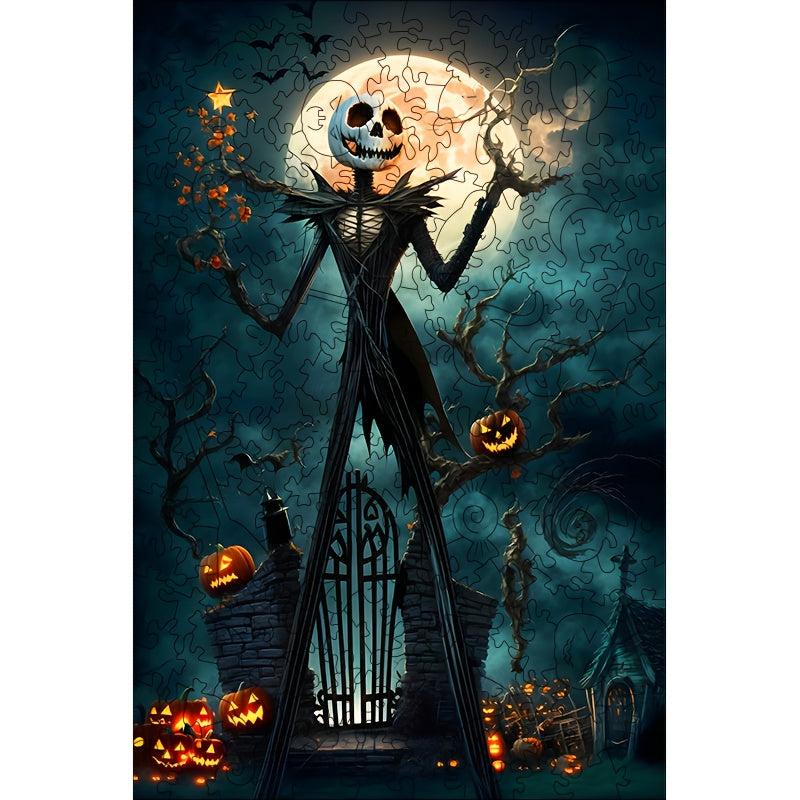 Skull Wooden Jigsaw Puzzles Special Shaped Animal Jigsaw Puzzles For Adults