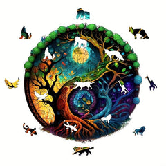 Forest Cabin Wooden Puzzle Irregular Animal shaped Wooden Puzzle