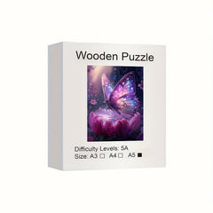 Butterfly Wooden Puzzle for Adults - Animal Shaped Jigsaw Puzzles