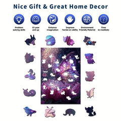 Butterfly Wooden Puzzle for Adults - Animal Shaped Jigsaw Puzzles
