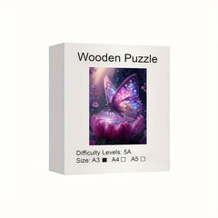 Butterfly Wooden Puzzle for Adults - Animal Shaped Jigsaw Puzzles