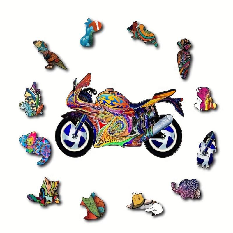 Wooden Animal Puzzles Fine Toys Christmas Gift for Kids and Adult
