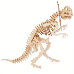 Dino Skeleton 3D Jigsaw Puzzle Educational Spelling Toy