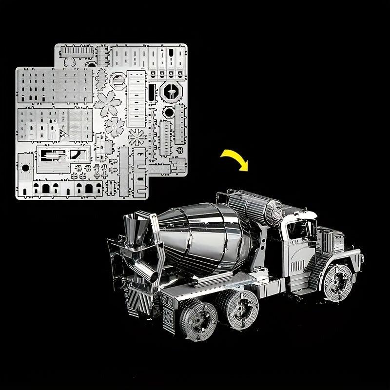 Metal Toy Car Model 3D Puzzle Truck Game