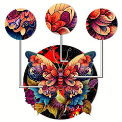 Butterfly Wooden Puzzle Christmas Halloween Family Fun Games