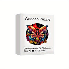 Butterfly Wooden Puzzle Christmas Halloween Family Fun Games