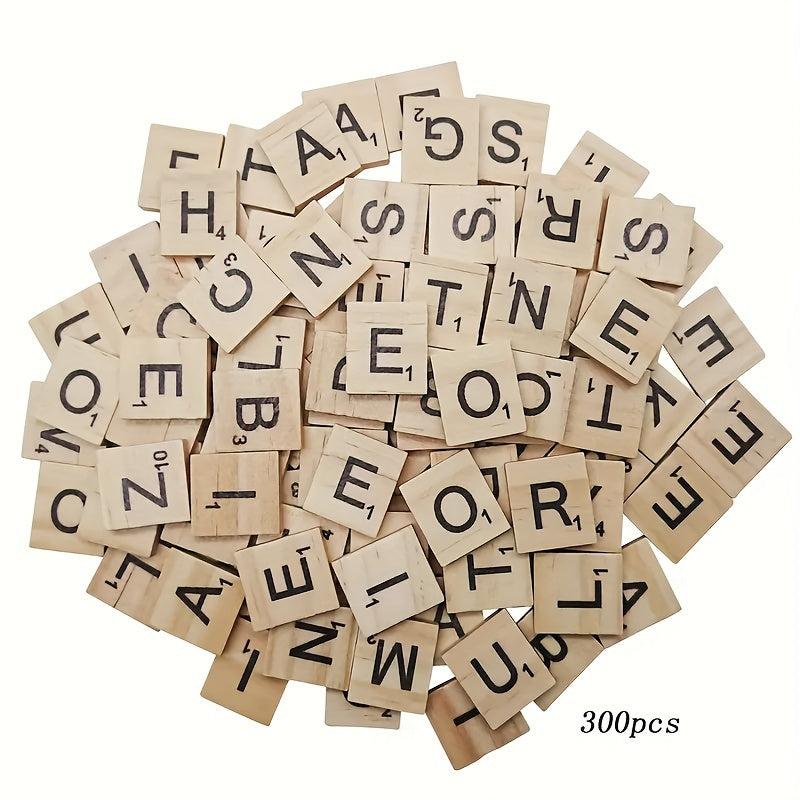 Wood Letter Tiles for Crafts and Games