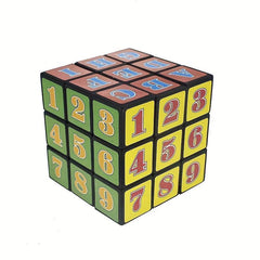 Kids Intelligence Magic Cube Toy Number Letter Smooth Cube Small Gift