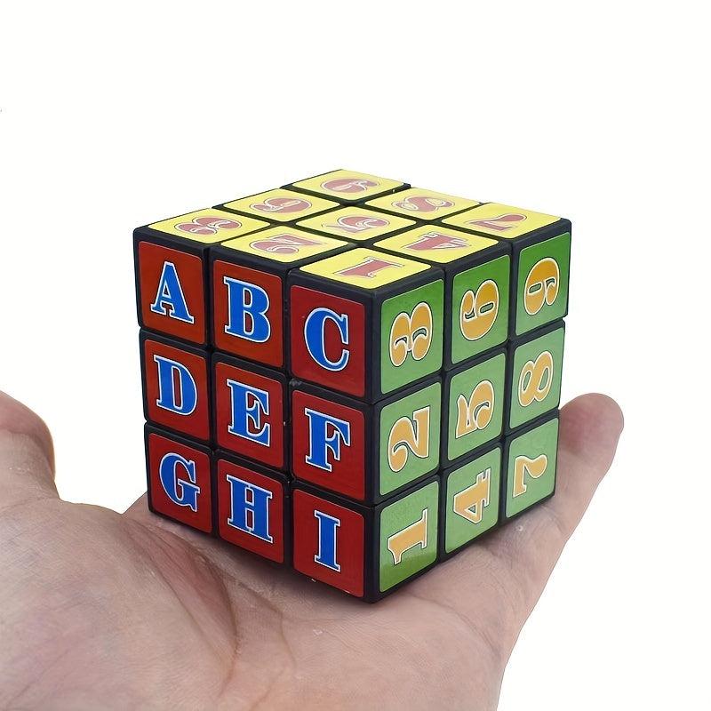 Kids Intelligence Magic Cube Toy Number Letter Smooth Cube Small Gift