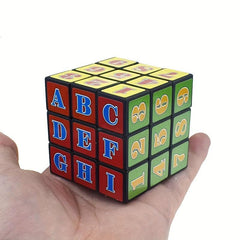 Kids Intelligence Magic Cube Toy Number Letter Smooth Cube Small Gift