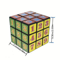 Kids Intelligence Magic Cube Toy Number Letter Smooth Cube Small Gift
