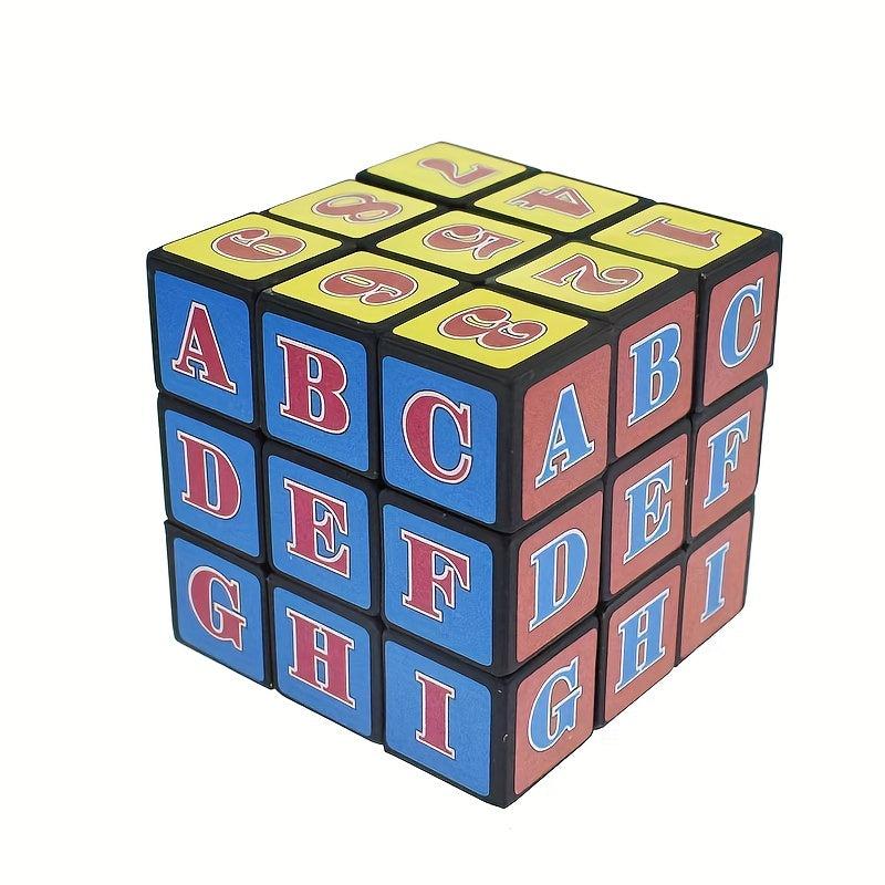 Kids Intelligence Magic Cube Toy Number Letter Smooth Cube Small Gift