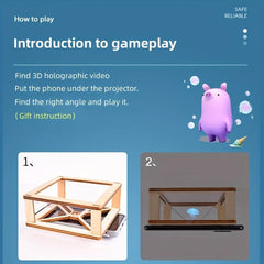 DIY 3D Holographic Projector Educational Toy for Kids