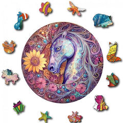 Wooden Animal Puzzle Toy With Brake System - Unique Adult Wooden Puzzle