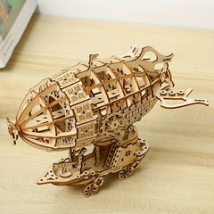 3D Wooden Airship Puzzle Table Decoration Model Toy