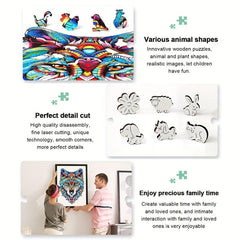 Owl Wooden Puzzle High Difficulty Challenging Gift Pack